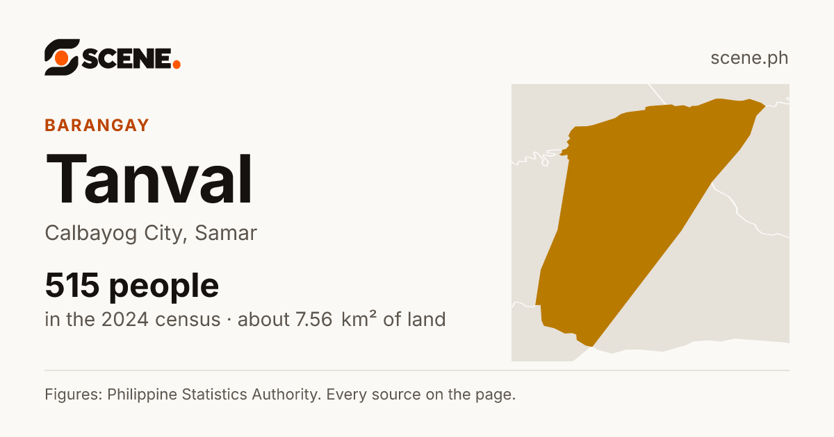 Tanval, Calbayog City, barangay: 515 people in the 2024 census