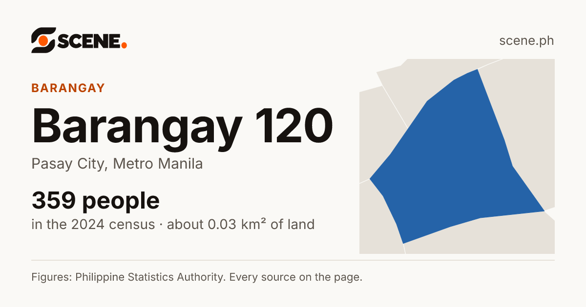 Barangay 120, Pasay City, barangay: 359 people in the 2024 census