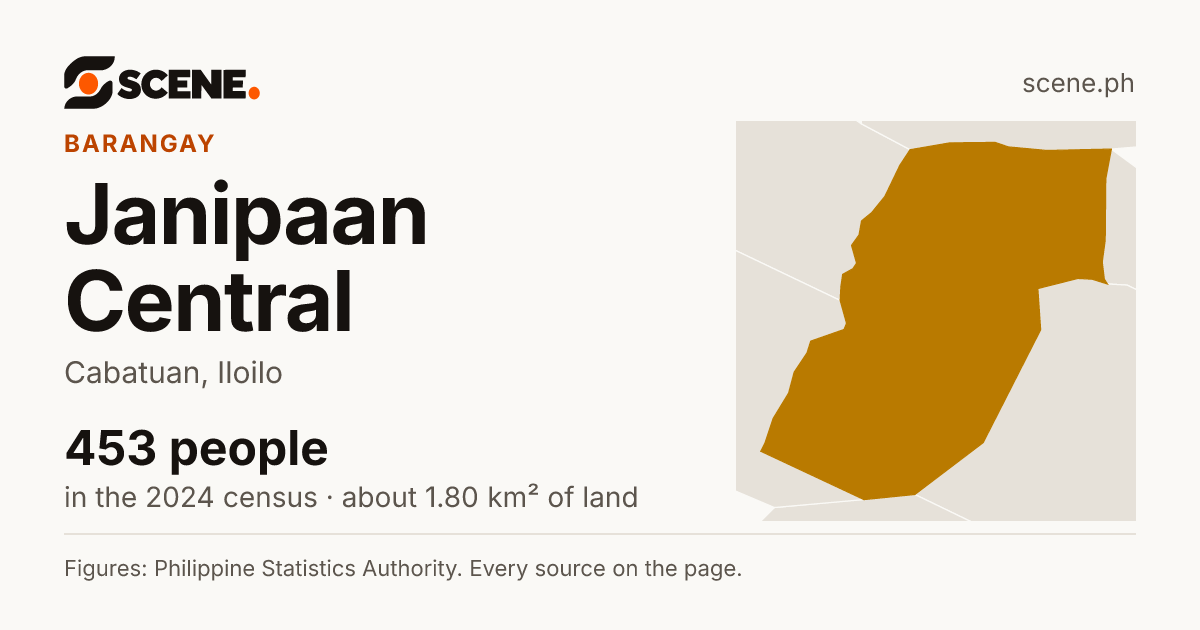 Janipaan Central, Cabatuan, barangay: 453 people in the 2024 census