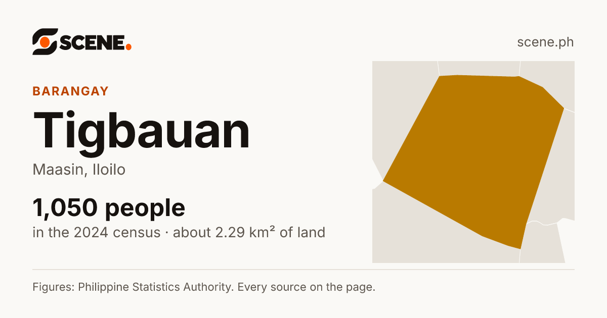 Tigbauan, Maasin, barangay: 1,050 people in the 2024 census