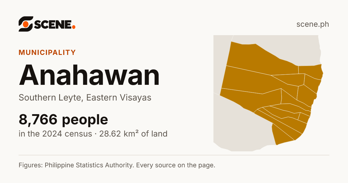 Anahawan, Southern Leyte, municipality: 8,766 people in the 2024 census