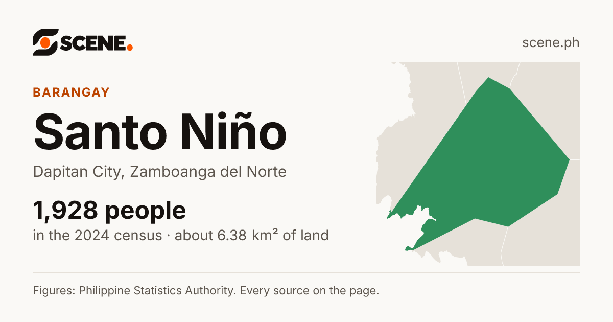 Santo Niño, Dapitan City, barangay: 1,928 people in the 2024 census