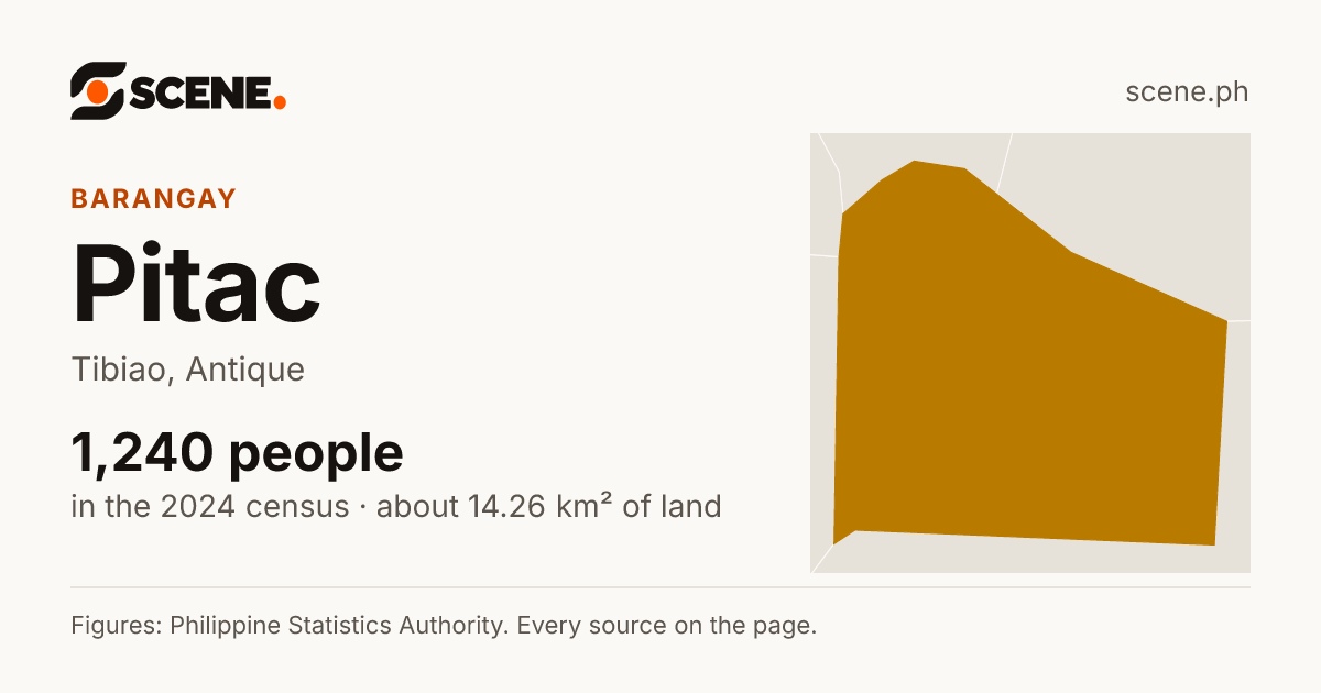 Pitac, Tibiao, barangay: 1,240 people in the 2024 census