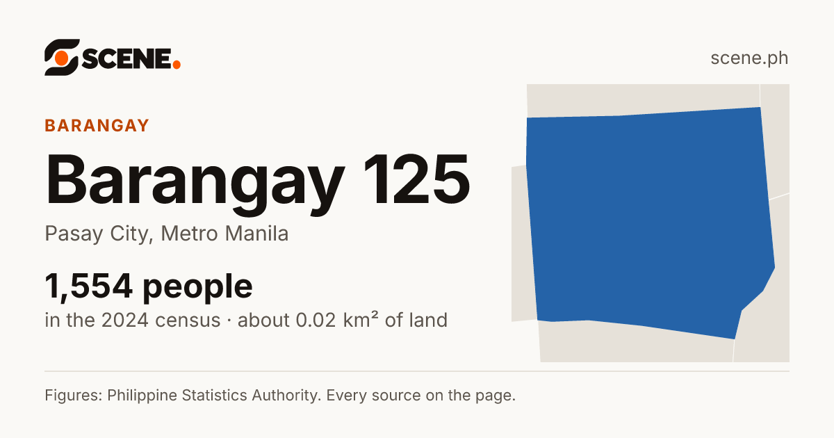 Barangay 125, Pasay City, barangay: 1,554 people in the 2024 census