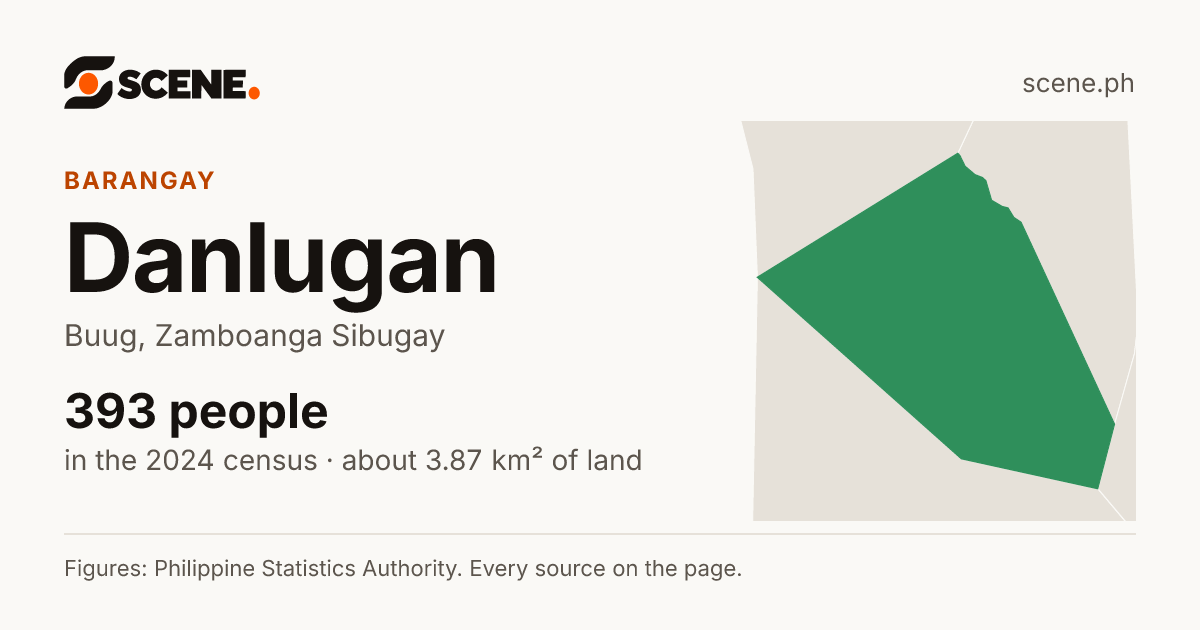 Danlugan, Buug, barangay: 393 people in the 2024 census