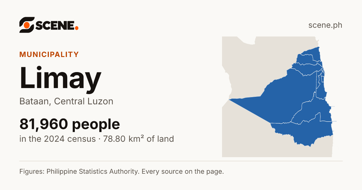 Limay, Bataan, municipality: 81,960 people in the 2024 census