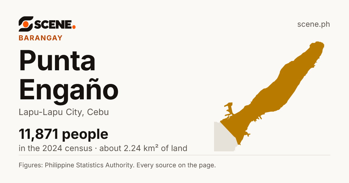 Punta Engaño, Lapu-Lapu City, barangay: 11,871 people in the 2024 census