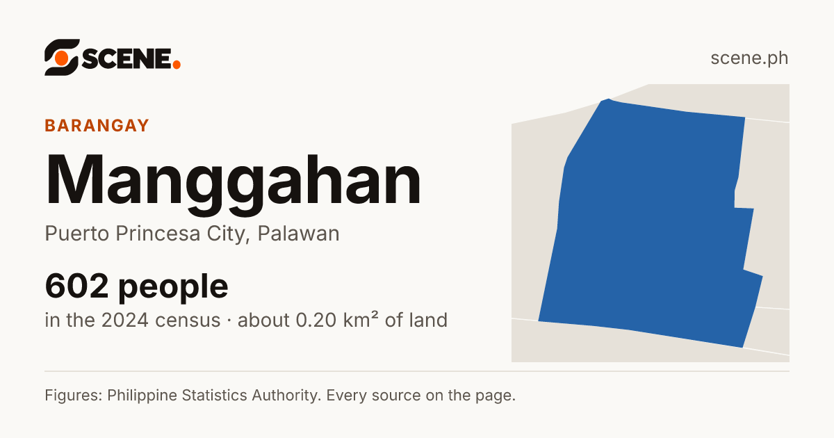 Manggahan, Puerto Princesa City, barangay: 602 people in the 2024 census