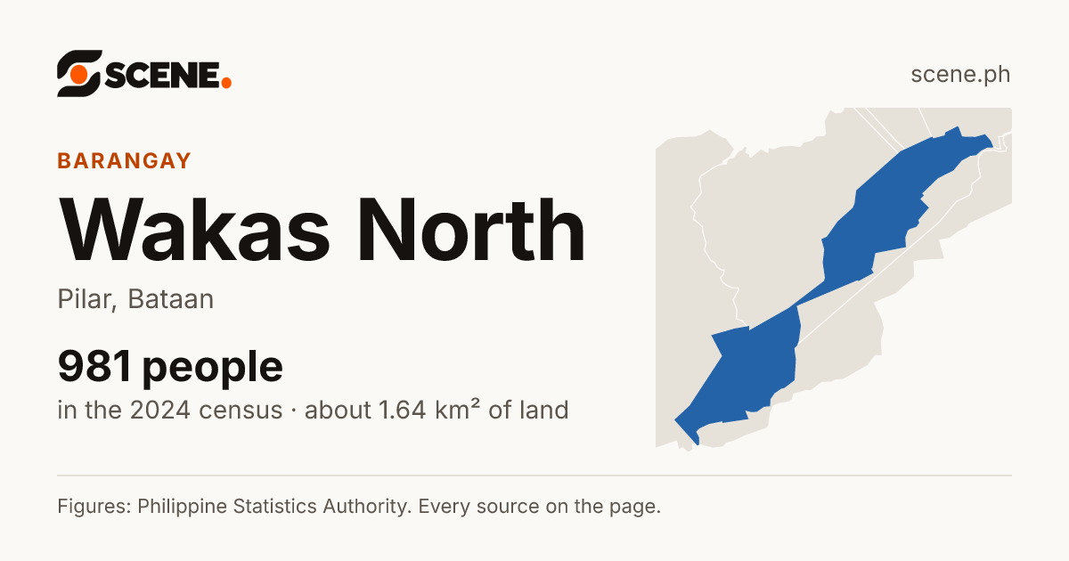Wakas North, Pilar, barangay: 981 people in the 2024 census