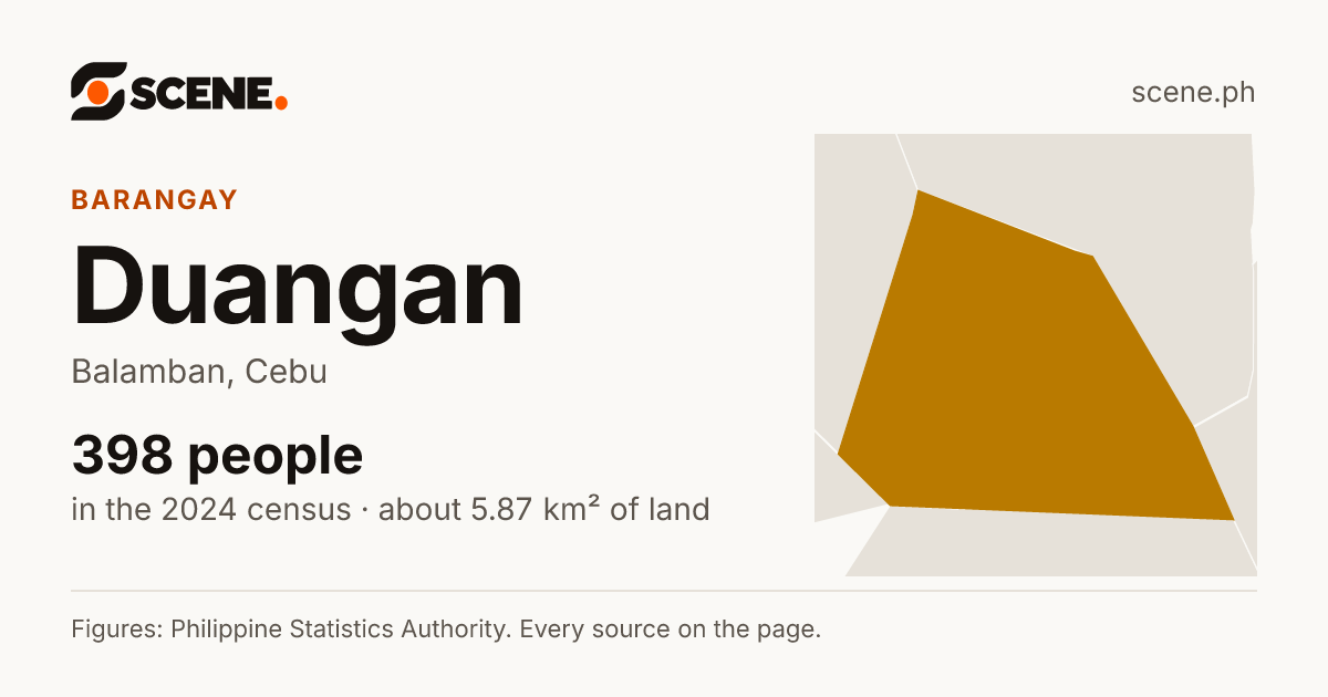 Duangan, Balamban, barangay: 398 people in the 2024 census