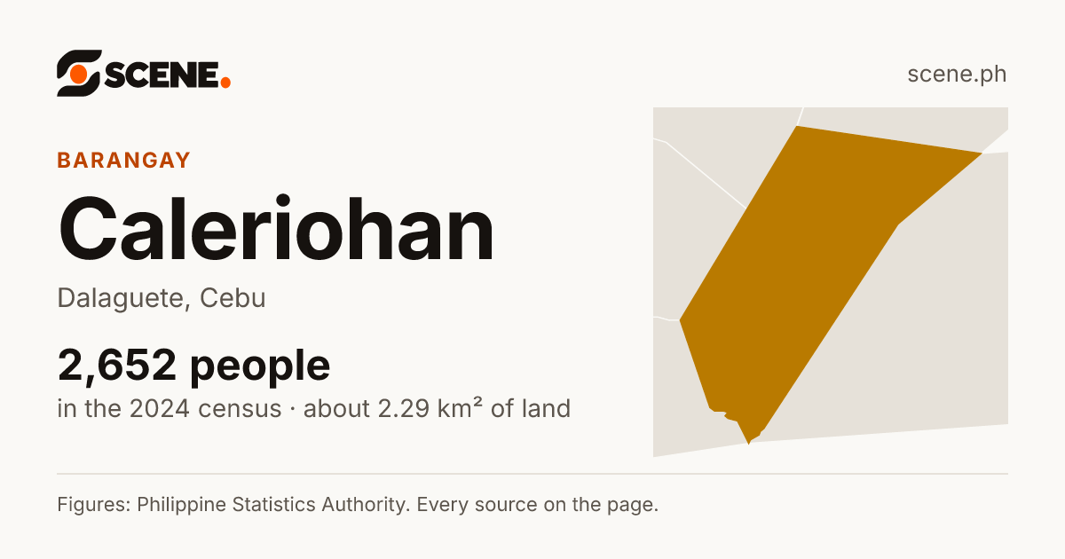 Caleriohan, Dalaguete, barangay: 2,652 people in the 2024 census