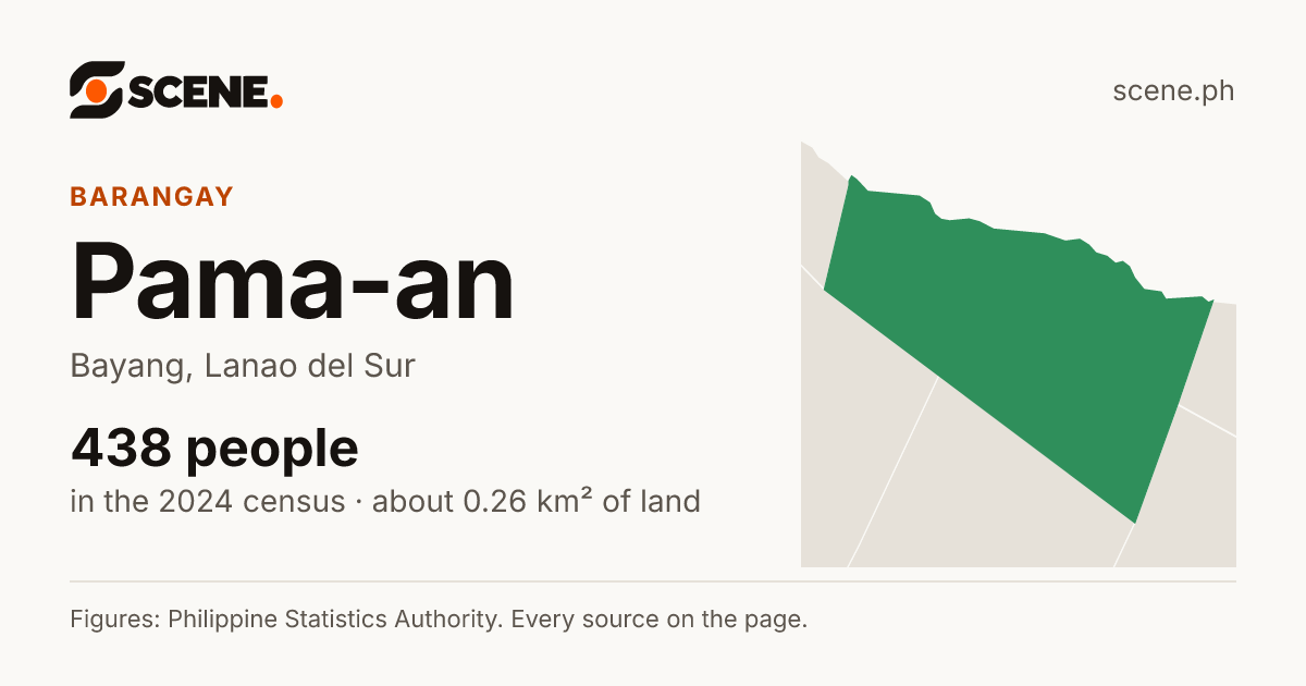 Pama-an, Bayang, barangay: 438 people in the 2024 census