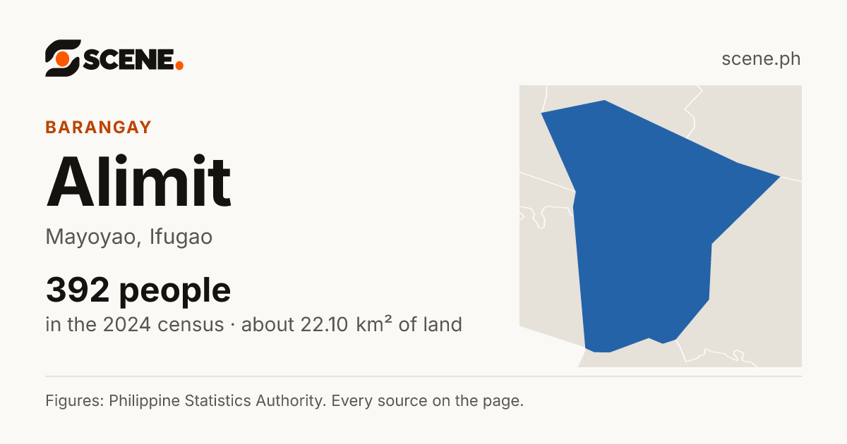 Alimit, Mayoyao, barangay: 392 people in the 2024 census