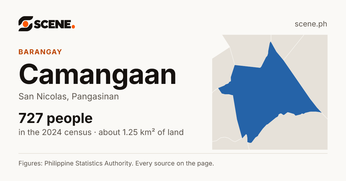 Camangaan, San Nicolas, barangay: 727 people in the 2024 census