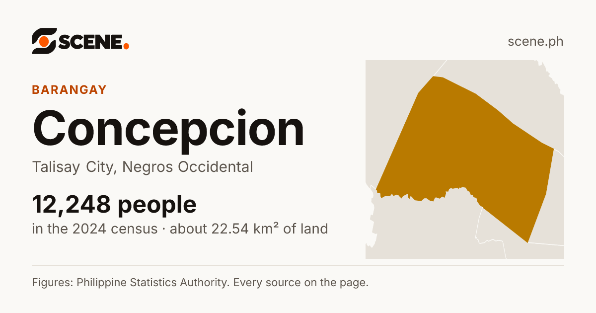 Concepcion, Talisay City, barangay: 12,248 people in the 2024 census