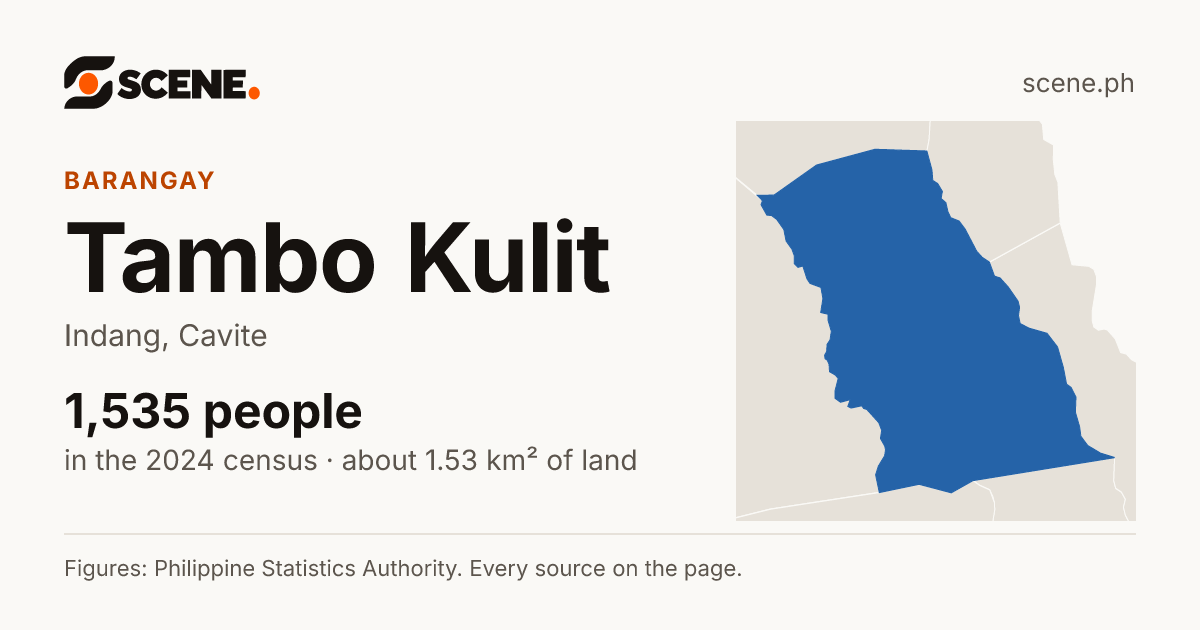 Tambo Kulit, Indang, barangay: 1,535 people in the 2024 census