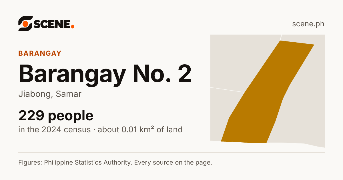 Barangay No. 2, Jiabong, barangay: 229 people in the 2024 census