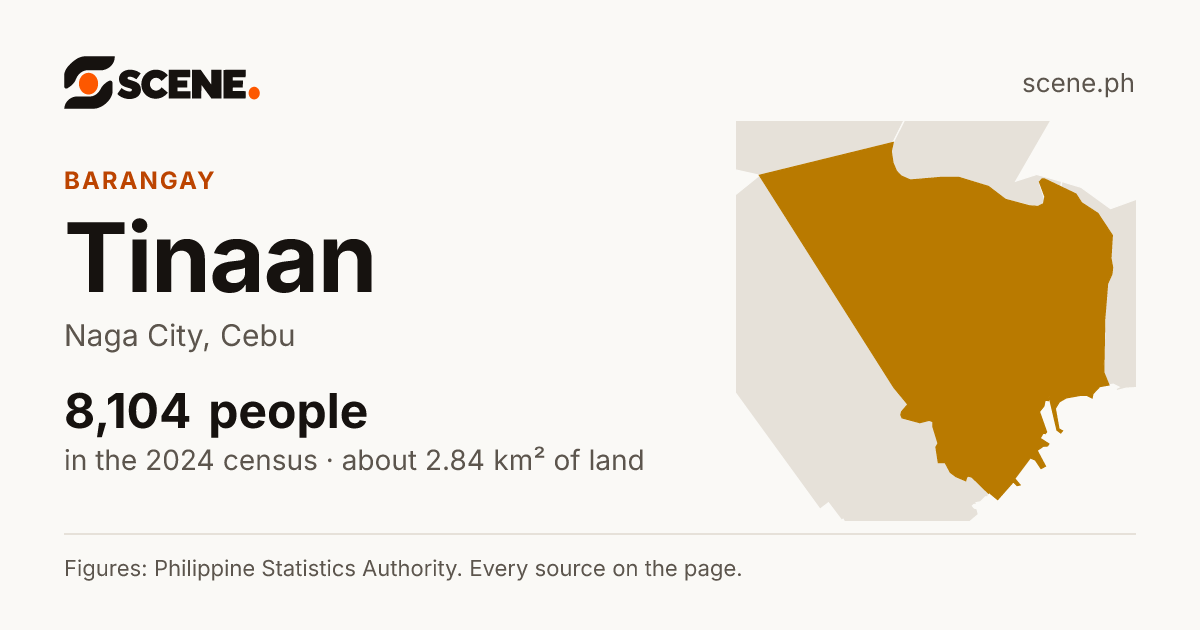 Tinaan, Naga City, barangay: 8,104 people in the 2024 census