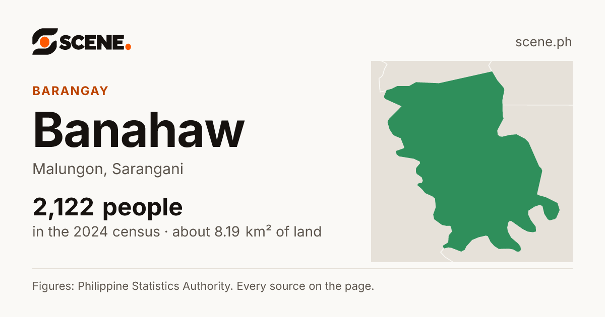 Banahaw, Malungon, barangay: 2,122 people in the 2024 census