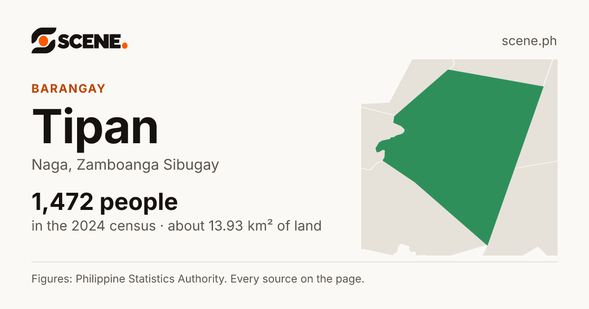 Tipan, Naga, barangay: 1,472 people in the 2024 census