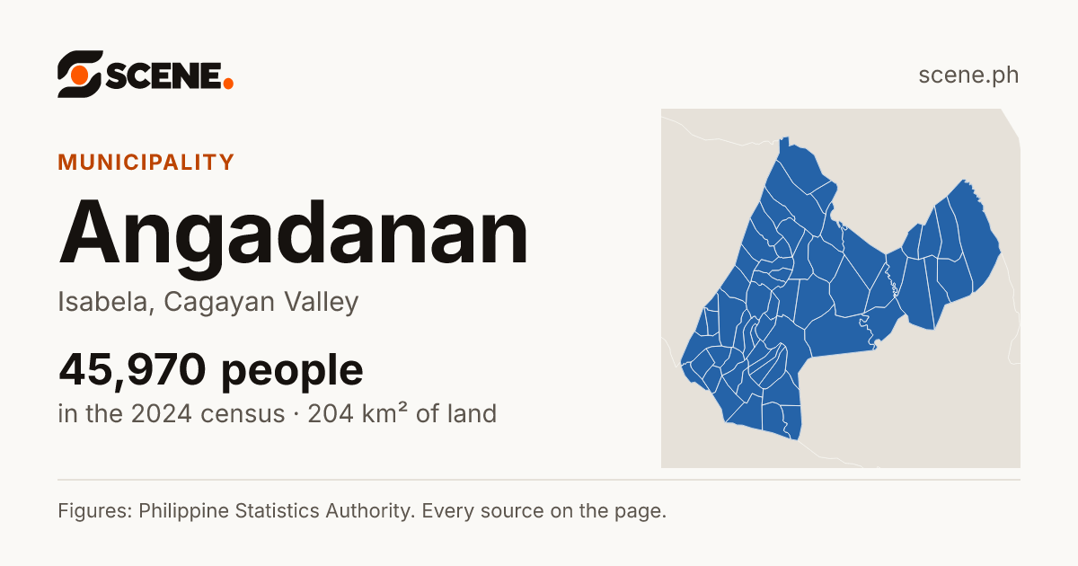 Angadanan, Isabela, municipality: 45,970 people in the 2024 census