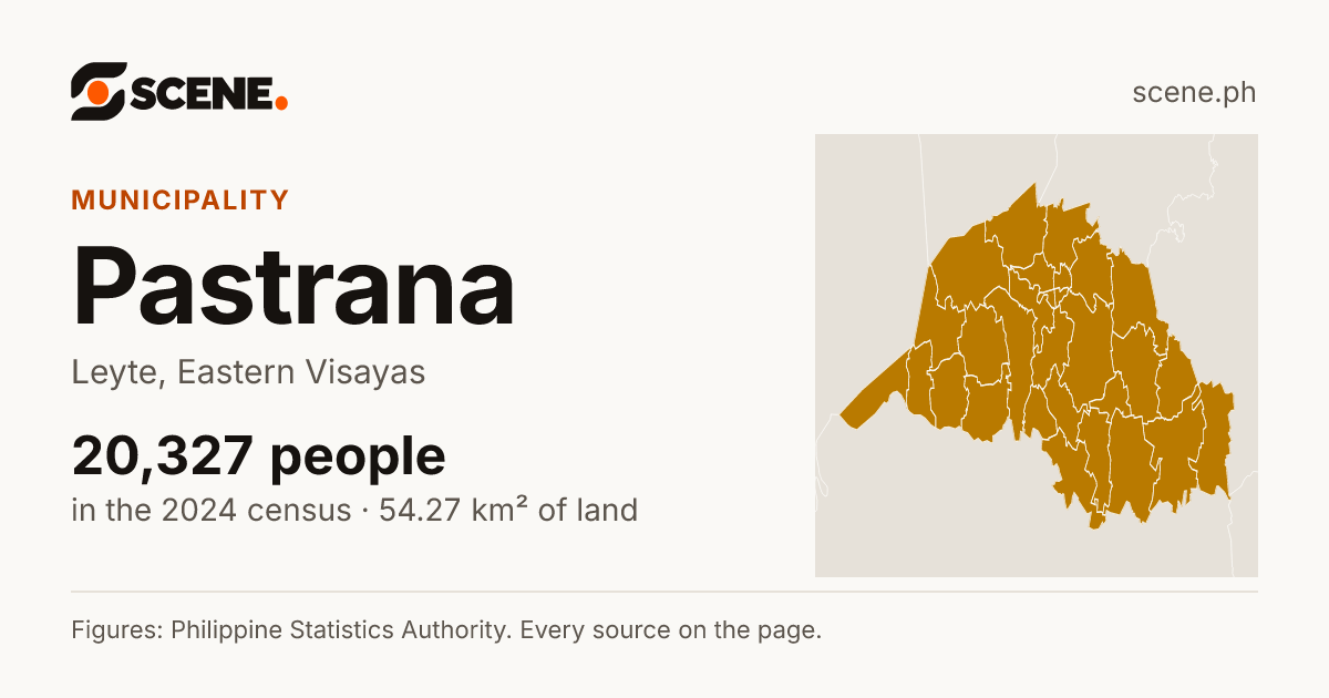 Pastrana, Leyte, municipality: 20,327 people in the 2024 census
