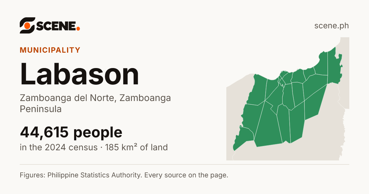 Labason, Zamboanga del Norte, municipality: 44,615 people in the 2024 census