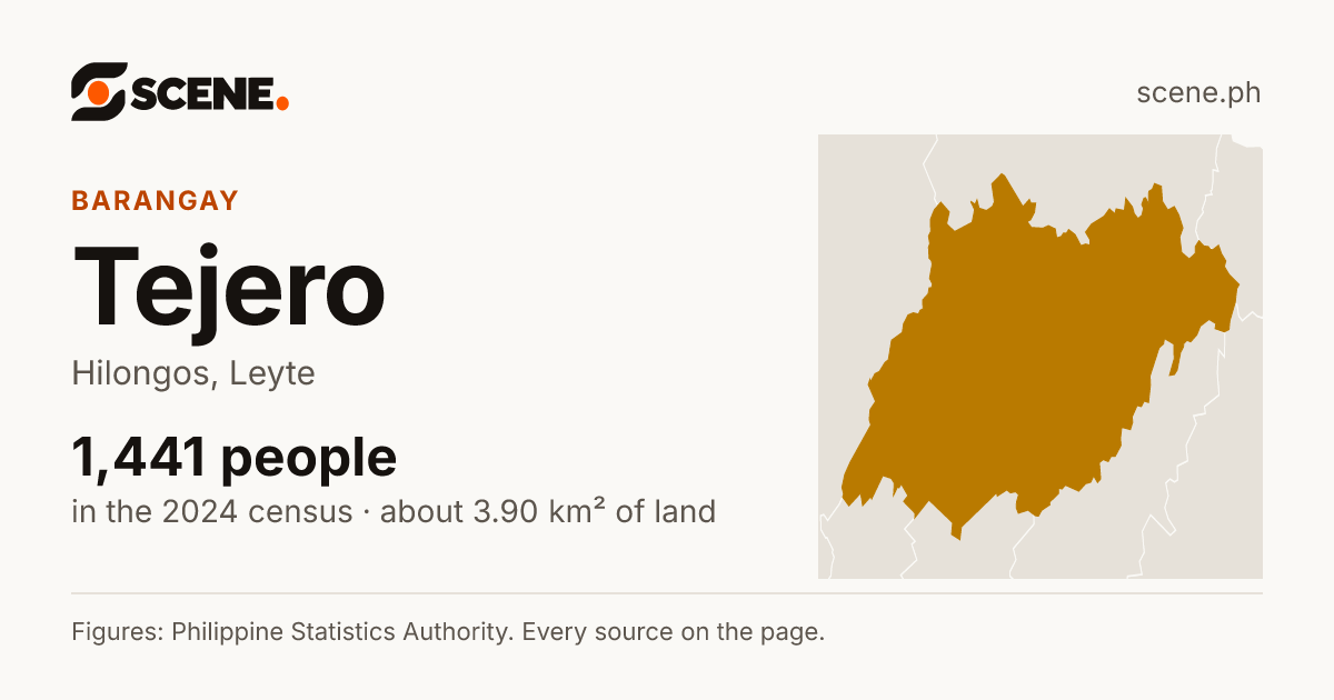 Tejero, Hilongos, barangay: 1,441 people in the 2024 census