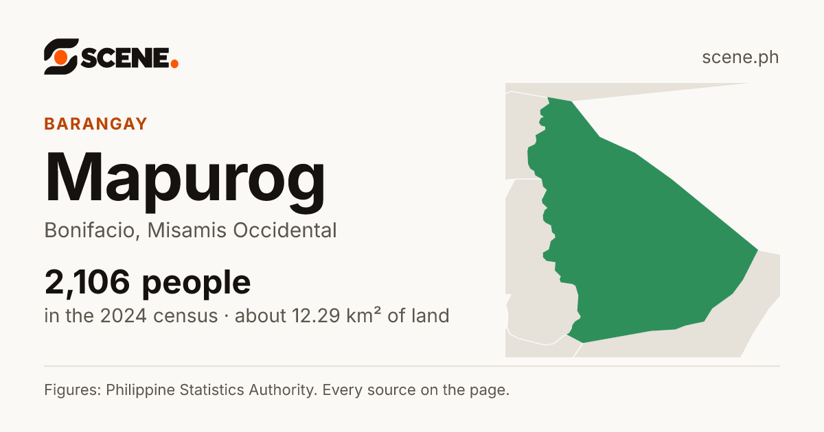 Mapurog, Bonifacio, barangay: 2,106 people in the 2024 census