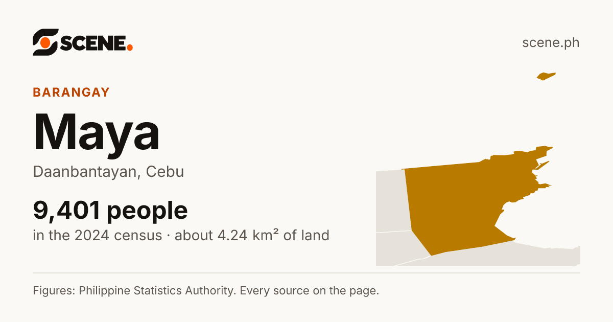 Maya, Daanbantayan, barangay: 9,401 people in the 2024 census