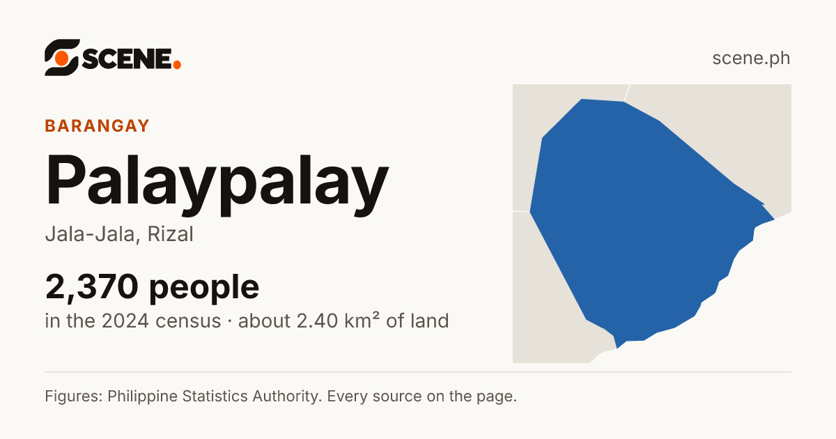 Palaypalay, Jala-Jala, barangay: 2,370 people in the 2024 census