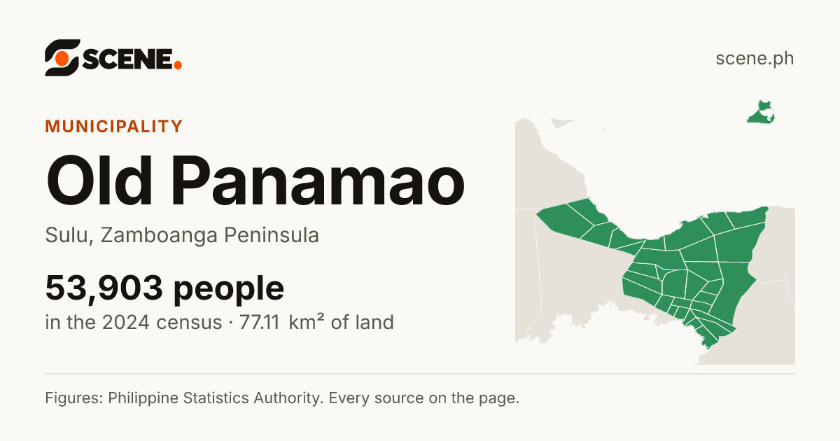 Old Panamao, Sulu, municipality: 53,903 people in the 2024 census