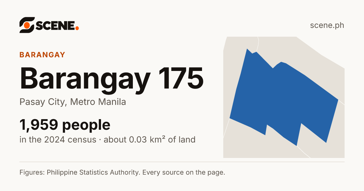 Barangay 175, Pasay City, barangay: 1,959 people in the 2024 census