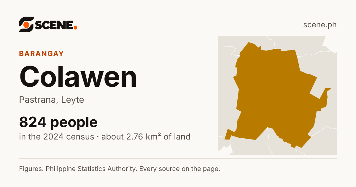Colawen, Pastrana, barangay: 824 people in the 2024 census