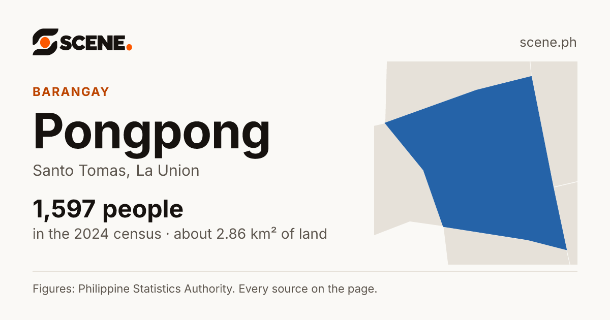 Pongpong, Santo Tomas, barangay: 1,597 people in the 2024 census