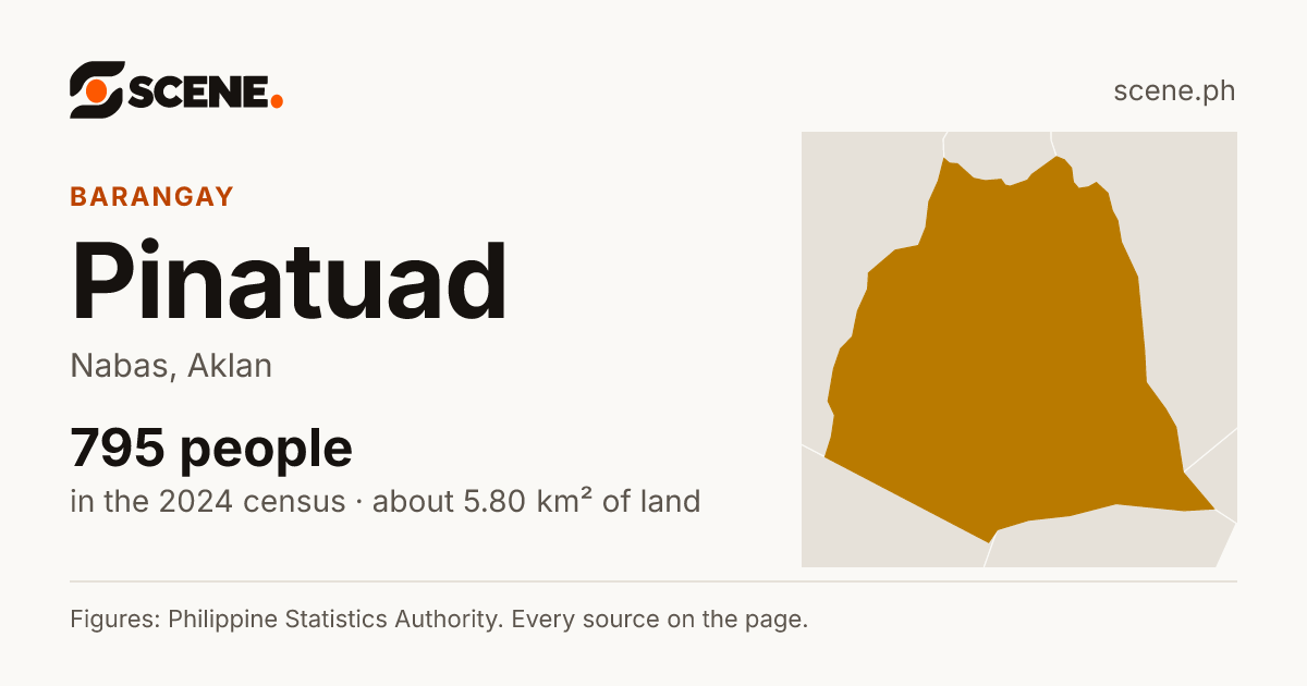 Pinatuad, Nabas, barangay: 795 people in the 2024 census