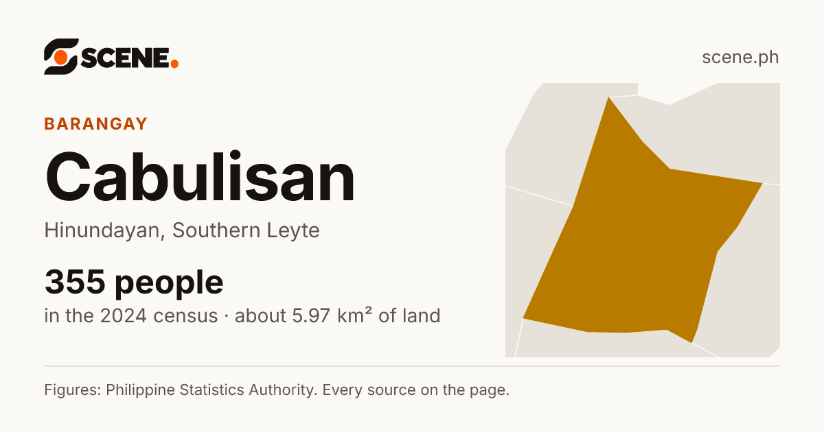Cabulisan, Hinundayan, barangay: 355 people in the 2024 census