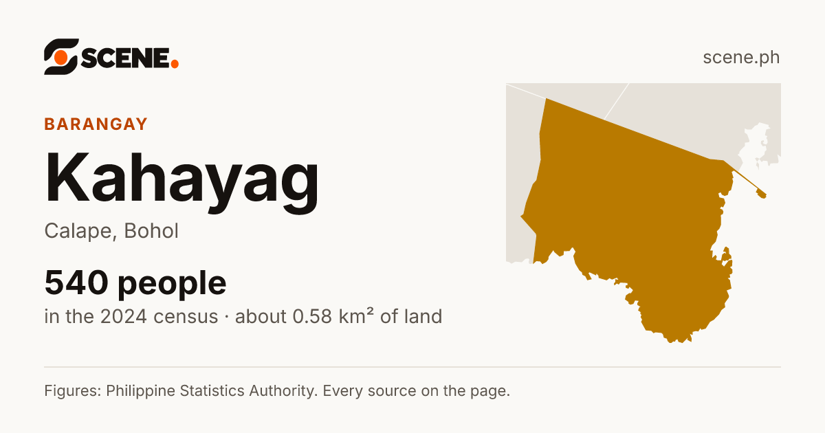 Kahayag, Calape, barangay: 540 people in the 2024 census