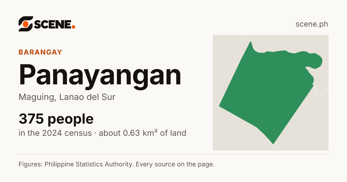 Panayangan, Maguing, barangay: 375 people in the 2024 census