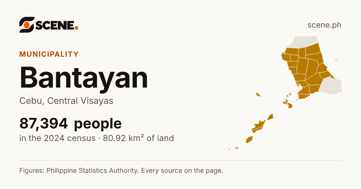 Bantayan, Cebu, municipality: 87,394 people in the 2024 census