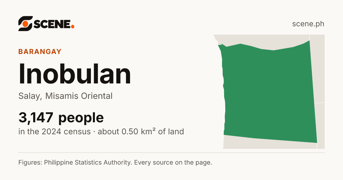Inobulan, Salay, barangay: 3,147 people in the 2024 census