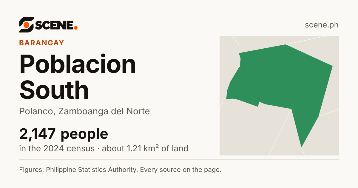 Poblacion South, Polanco, barangay: 2,147 people in the 2024 census