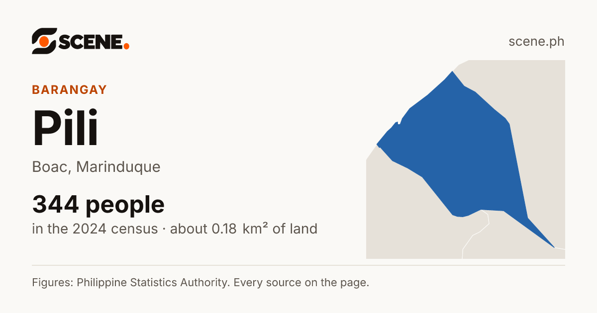 Pili, Boac, barangay: 344 people in the 2024 census