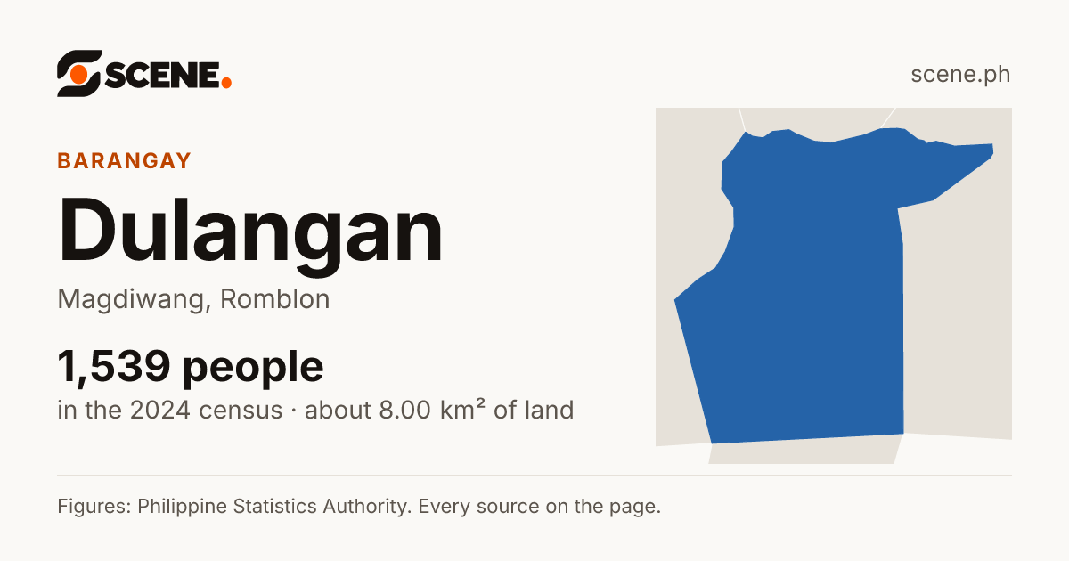 Dulangan, Magdiwang, barangay: 1,539 people in the 2024 census
