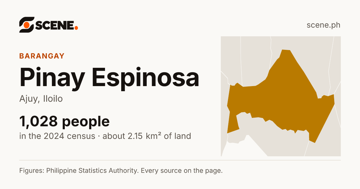 Pinay Espinosa, Ajuy, barangay: 1,028 people in the 2024 census