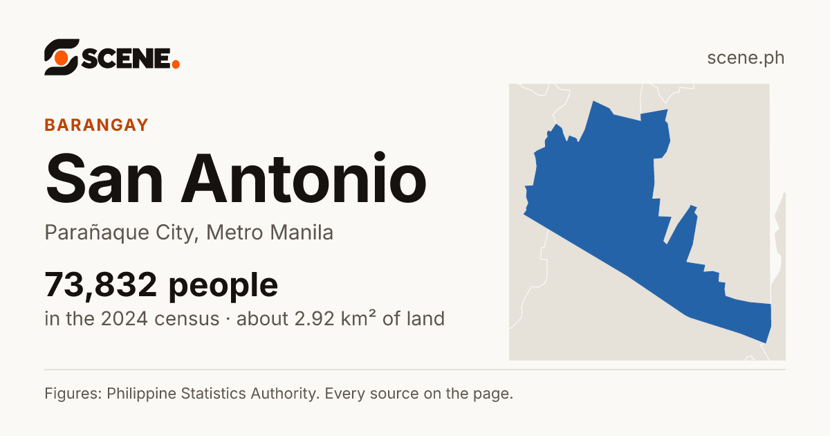 San Antonio, Parañaque City, barangay: 73,832 people in the 2024 census
