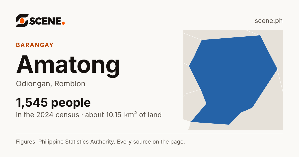Amatong, Odiongan, barangay: 1,545 people in the 2024 census