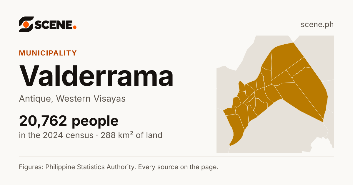 Valderrama, Antique, municipality: 20,762 people in the 2024 census