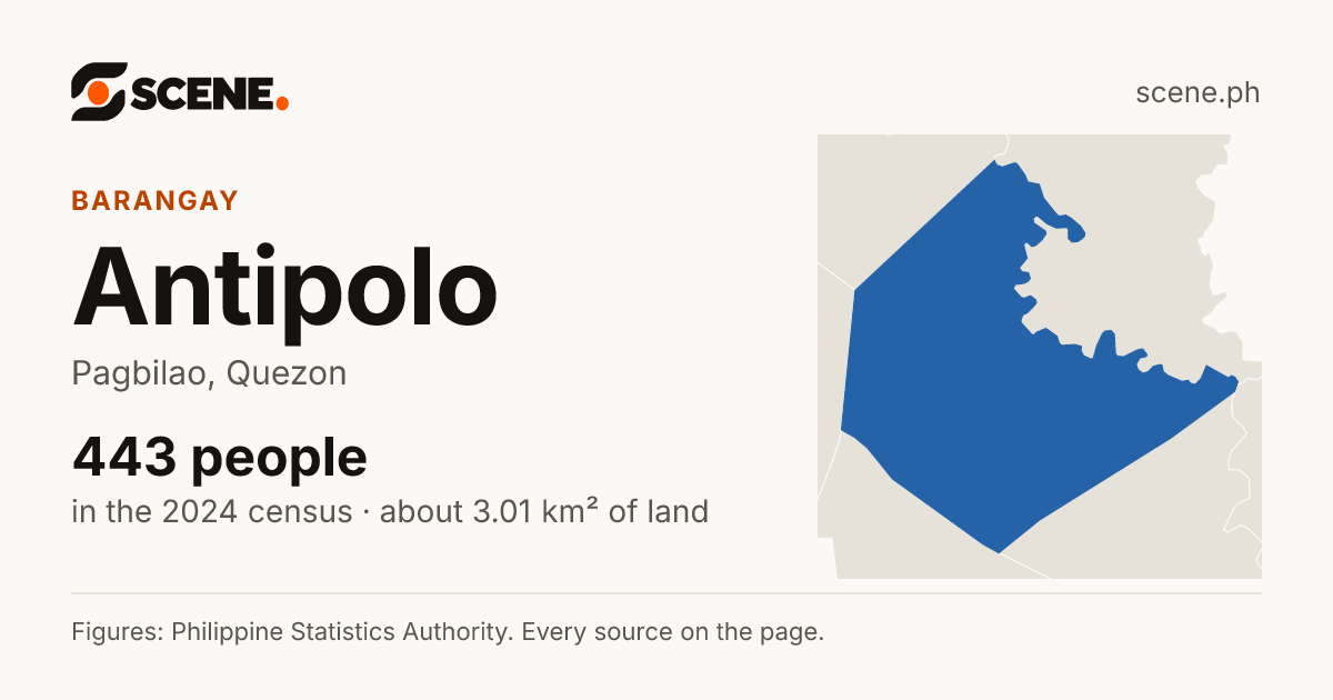 Antipolo, Pagbilao, barangay: 443 people in the 2024 census
