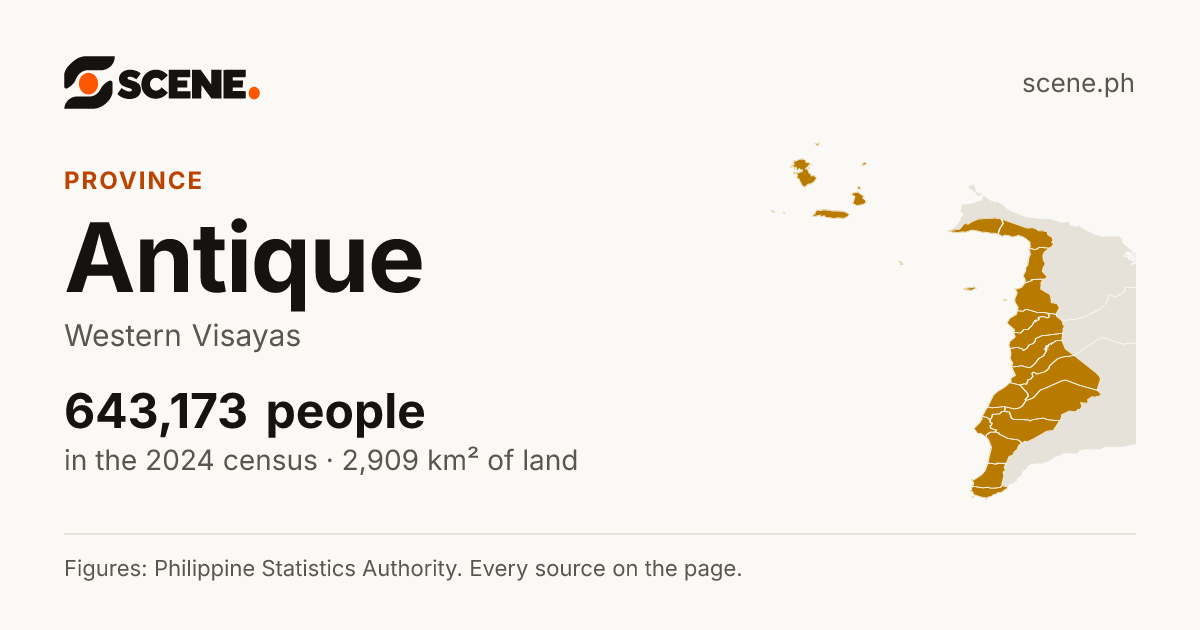Antique, province: 643,173 people in the 2024 census